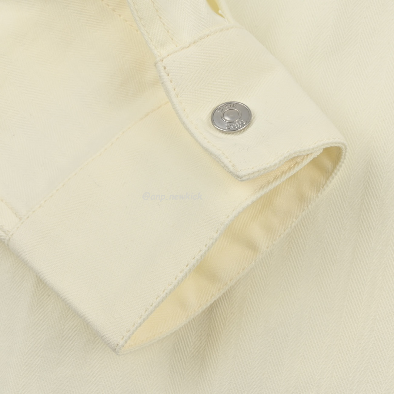 Dior 24ss Off White Cotton Denim Shirt (6) - newkick.app